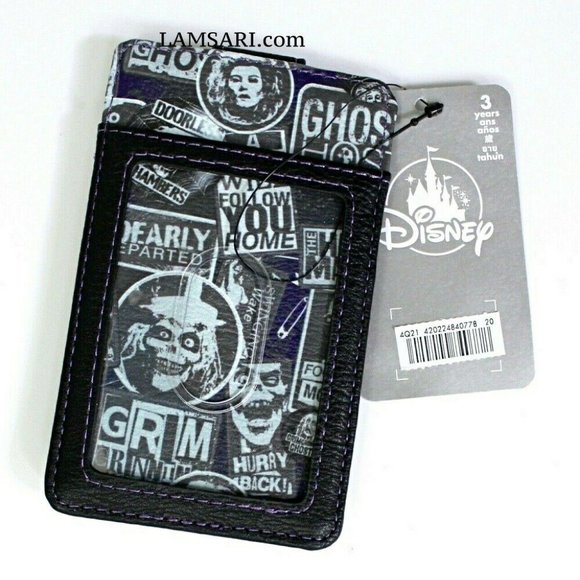 Disney The Haunted Mansion Hatbox Ghost Cardholder Card Wallet - Picture 2 of 3